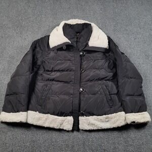 Vintage Moncler Chamonix Black Down Jacket Women's Size 4 Comic Care Tag